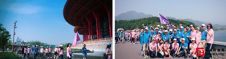 雁西湖健步走團建活動